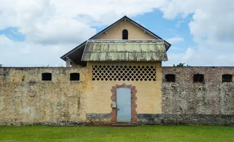 Transportation Camp. The camp was built by convicts for convicts.
