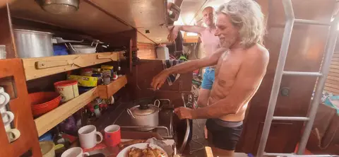 Chef Yayo. With Wim standing by.