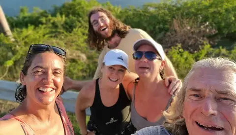 Wild. Oisin joined us for a short time and one day we were befriended by a couple of girls who insisted on taking us for a tour of the island. Which island? hmmm...