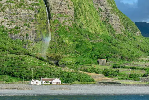 Waterfall at Fajaa Grande