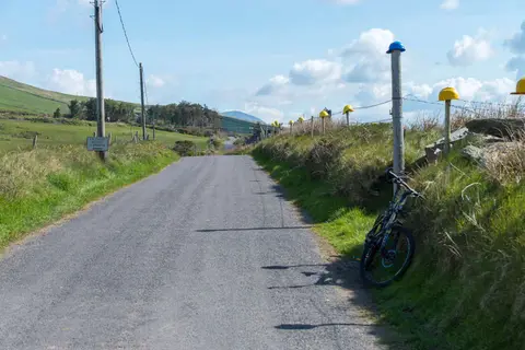 Typical Road. This one is a bit wider -- many are too narrow for 2 cars to pass and someone has to find a place to pull over.