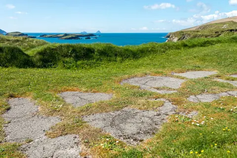 Telegraph Station. These slabs are all that's left of the transatlantic telegraph station.