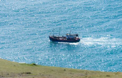 Fishing Boat. Heading home.