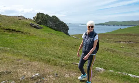 Helen. Walking the Westquarter.