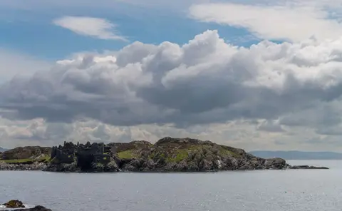 Cromwell's Fort. Originally constructed by Grace O'Malley and her Spanish pirate friend and taken by Cromwell after the Reformation.