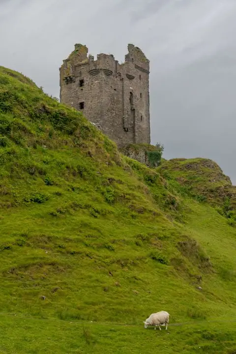 Gylen Castle. Built by clan McDougall in 1582 it was overrun by the Covenenters in 1647, who deprived the castle of water and then murdered the occupants when they surrendered.