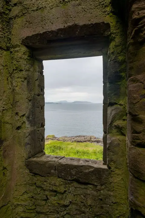 View from Gylen Castle