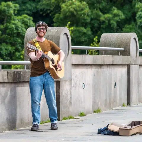 Busker. Songs I'd never heard before, and very good!