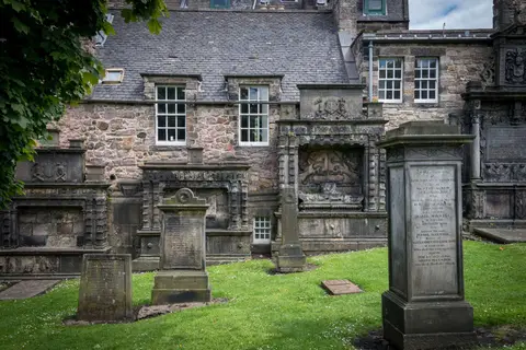 Greyfriars. The cemetary is intimately connected with Edinburgh.