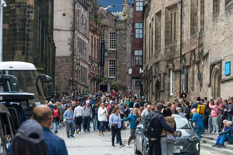 Tourists. I guess it's inevitable that Harry Potter would stir up the masses like this.