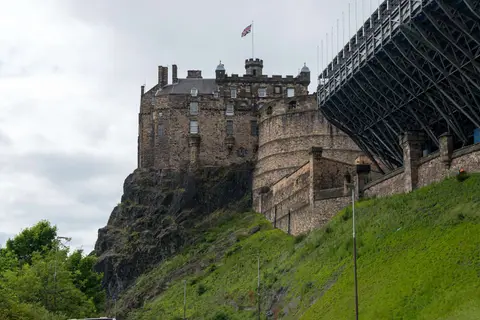 Edinburgh Castle. It's ugly, and the stadium jammed up its arse is just painful.