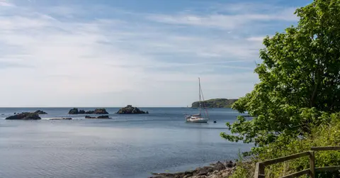 Anjea. Two free moorings in Lagavulin Bay.