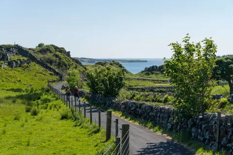 Walk. We walked the 1m from Lagavulin to Ardbeg for their open day.