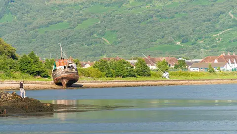 Beached Boats. At Corpach