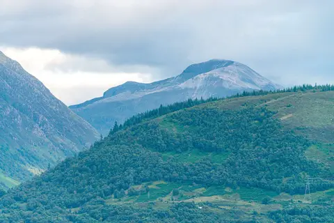 Ben Nevis. From Corpach at the start of the canal