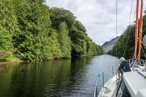 Caledonian Canal. Near Loch Oich.