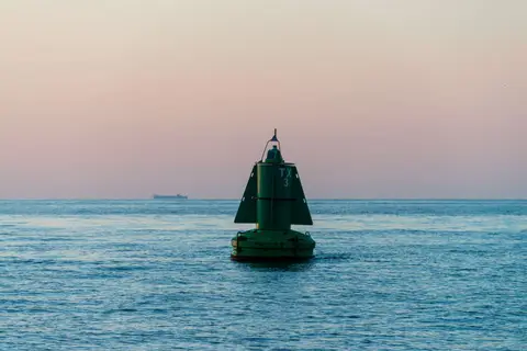 Nearly There. Starboard mark at the entrance to the Den Helder channel.