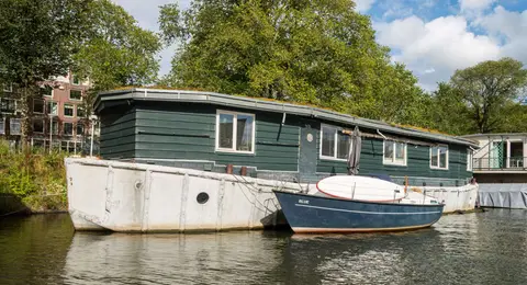 Historic Concrete Barge. One of many concrete barges built by the Americans after WWII
